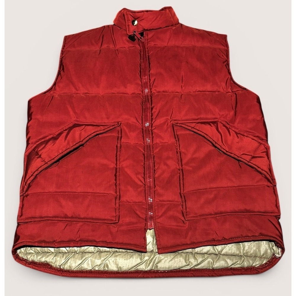 Vintage Walls Blizzard-Pruf Insulated Vest USA Rust Large L Workwear
